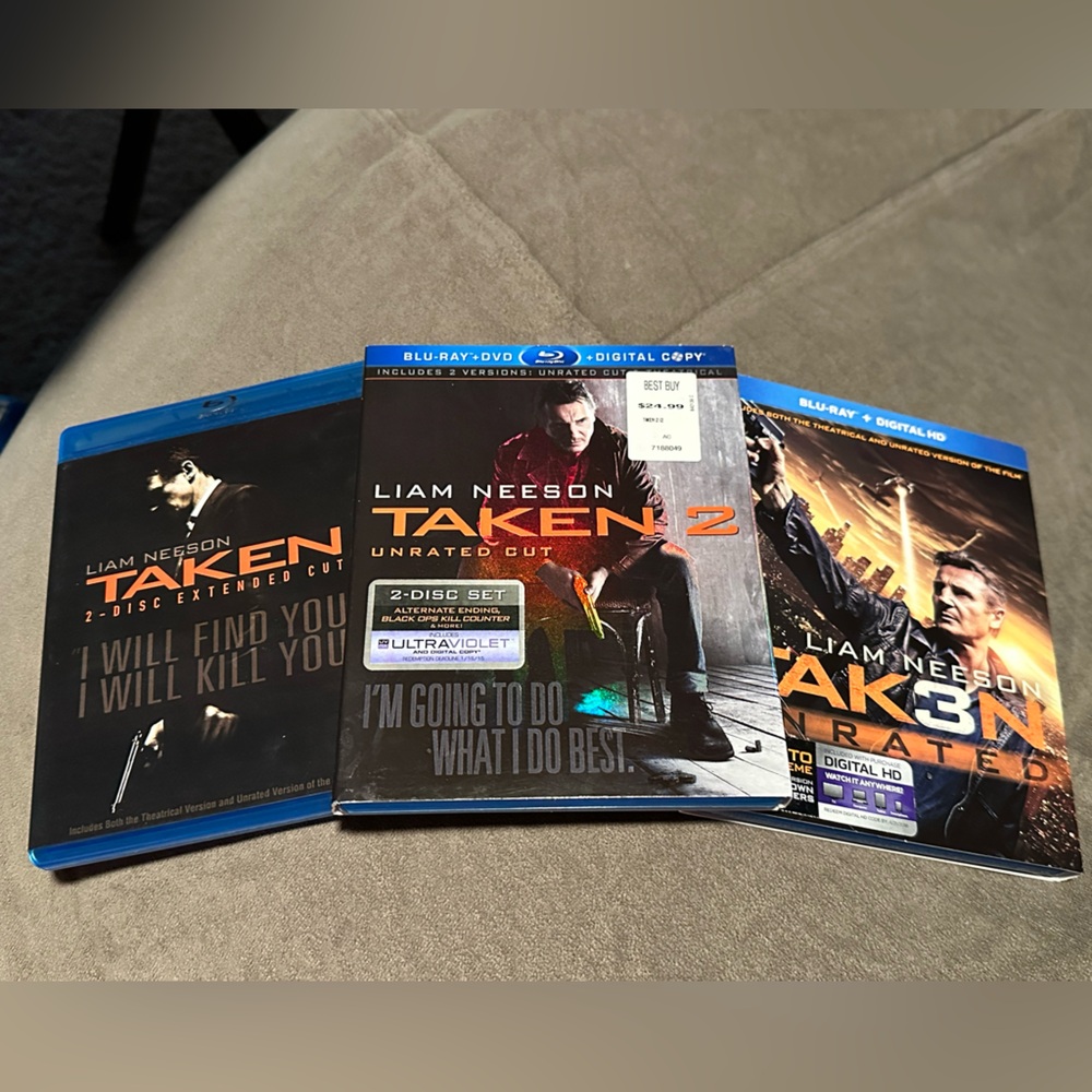 Taken Trilogy on blu ray